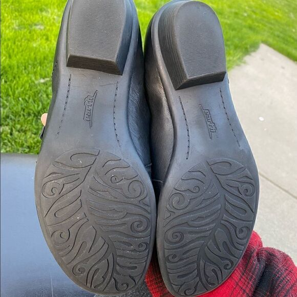 Earth Maize Womens Loafers Shoes Slip On Ruched Low Heel Leather Black Size 9D - Picture 6 of 9